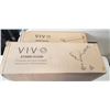 Image 2 : VIVO PNEUMATIC ARM DUAL ULTRAWIDE  MONITOR EXTRA TALL DESK MOUNT AND CLAMP ON EXTRA LONG KEYBOARD TR