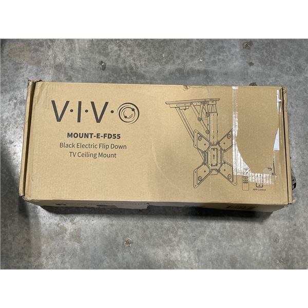 VIVO BLACK ELECTRIC FLIP DOWN TV CEILING MOUNT