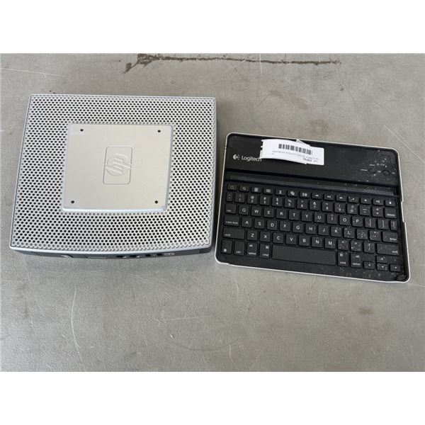 HP COMPUT ER AND LOGITECK KEYBOARD