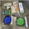 Image 1 : DASSORTED DOG ITEMS SUCH AS TOYS, BELLS AND WASTE BAGGIES WITH LED LIGHT AND MORE