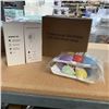Image 1 : GEL POLISH LED NAIL DRYER LAMP, MAKE UP SPONGES AND FABRIC SHAVERS