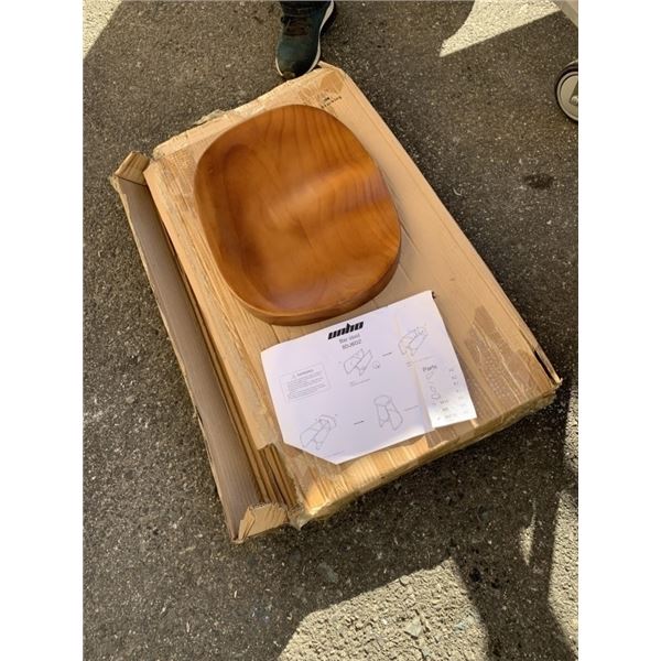 NEW UNHO SOLID WOOD SADDLE STOOL