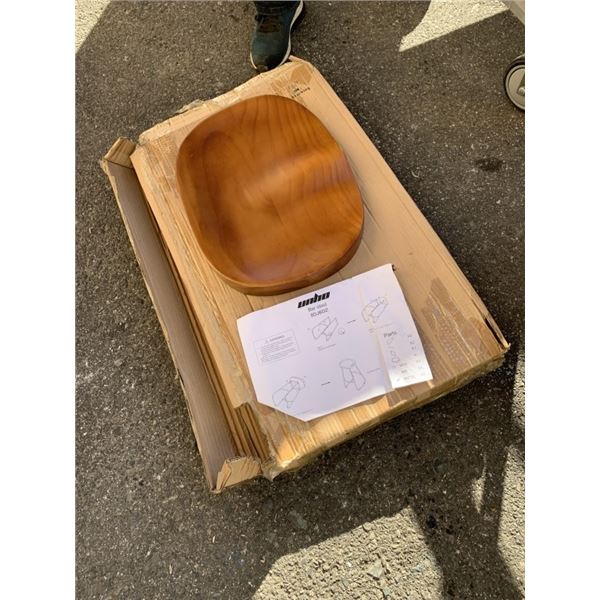NEW UNHO SOLID WOOD SADDLE STOOL