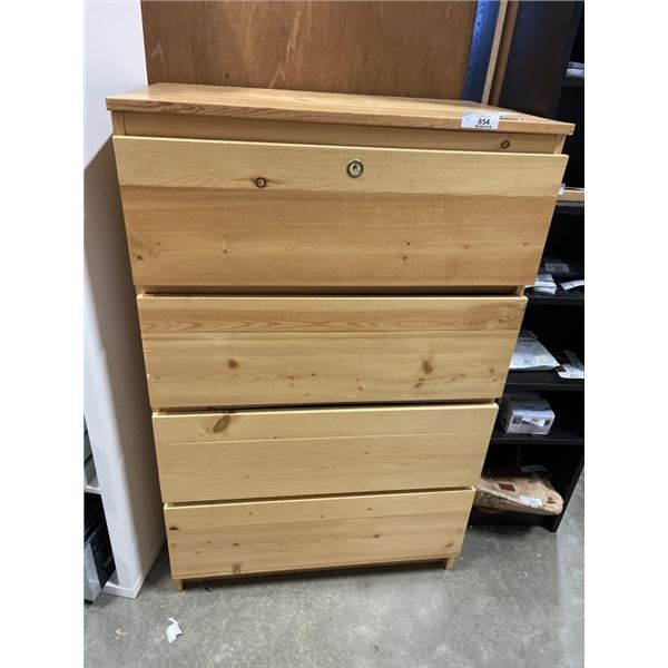 PINE 4 DRAWER DRESSER