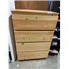 Image 1 : PINE 4 DRAWER DRESSER