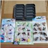 Image 1 : NEW 36PCS FLY FISHING LURE SET WITH STORAGE BOX