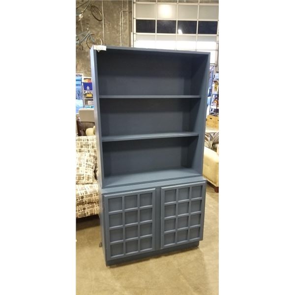2 PC STORAGE SHELF WITH DOUBLE DOOR CABINET