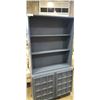Image 2 : 2 PC STORAGE SHELF WITH DOUBLE DOOR CABINET
