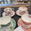 Image 2 : 6 ANTIQUE CHINA CUPS AND SAUCERS