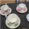 Image 2 : 6 ANTIQUE CHINA CUPS AND SAUCERS