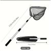 Image 2 : NEW ALUMINUM ALLOY FISHING NET WITH TELESCOPIC HANDLE, PORTABLE COLLAPSIBLE FISHING ANGLER'S TOOL