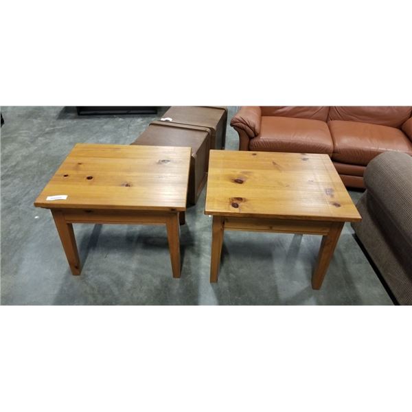 PAIR OF ENDTABLES