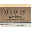 Image 2 : VIVO BLACK PC CART WITH STORAGE