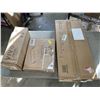 Image 1 : VIVO MECHANICAL ARM DUAL MONITOR DESK MOUNT, AND 2 UNDER DESK TRAYS