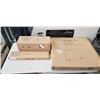 Image 1 : VIVO GRAY CLAMP ON DESK PRIVACY PANEL, AND 2 CABLE MANAGEMENT ORGANIZERS