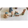 Image 2 : 4 PENDELFIN BUNNY FGIURES WITH EAGLE AND OWL