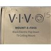 Image 2 : VIVO BLACK ELECTRIC FLIP DOWN TV CEILING MOUNT