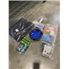 Image 1 : DASSORTED DOG ITEMS SUCH AS TOYS, BELLS AND WASTE BAGGIES WITH LED LIGHT AND MORE