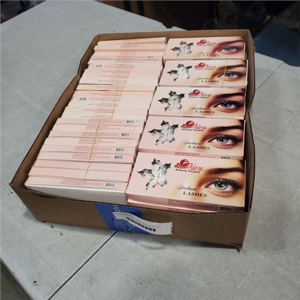 50 SETS OF NEW FASHION GLUE ON EYE LASHES