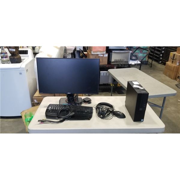 DELL I3 7TH WITH WINDOWS, NO PASSWORD 500GB HDD, 8 GB DDR4 INCLUDES MONITOR KEYBOARD AND MOUSE