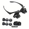 Image 1 : NEW LED JEWELRY IDENTIFICATION MAGNIFYING GLASSES WITH FOUR HIGH-POWER LENSES