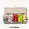 Image 2 : NEW 100PCS/BOX SILICONE ARTIFICIAL BAIT WITH HOOK, FLY FISHING MAGGOT GRUB LURES AND SPLIT SHOT SINK
