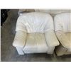Image 2 : CREAM COLOR LOVESEAT AND ARMCHAIR