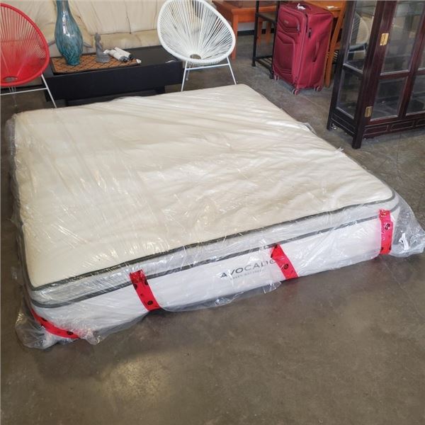 AS NEW AVACADO SUPREME KING SIZE MATTRESS, RETAIL $4000