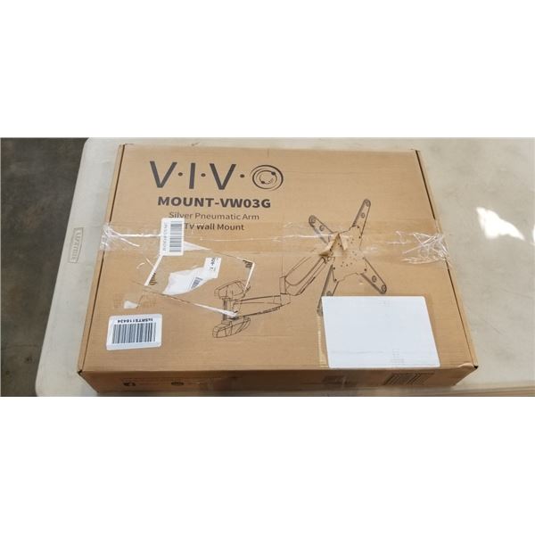 VIVO SILVER PNEUMATIC ARM FULL MOTION TV WALL MOUNT