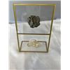 Image 2 : PYRITE AND CITRINE DISPLAY WITH 5 INCH SELANITE ROD AND AMETHYST GOEDE