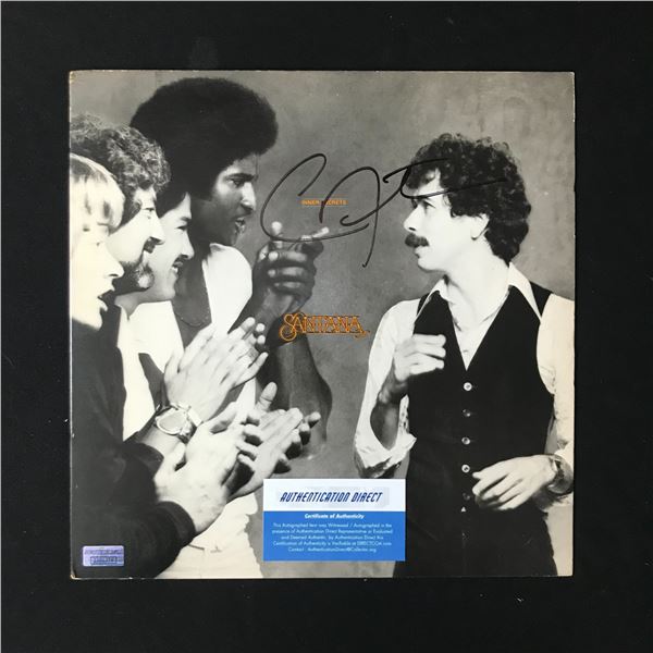 CARLOS SANTANA SIGNED ALBUM (AUTHENTICATION DIRECT COA) & KENNY ROGERS SIGNED ALBUM (GA AUTO COA)