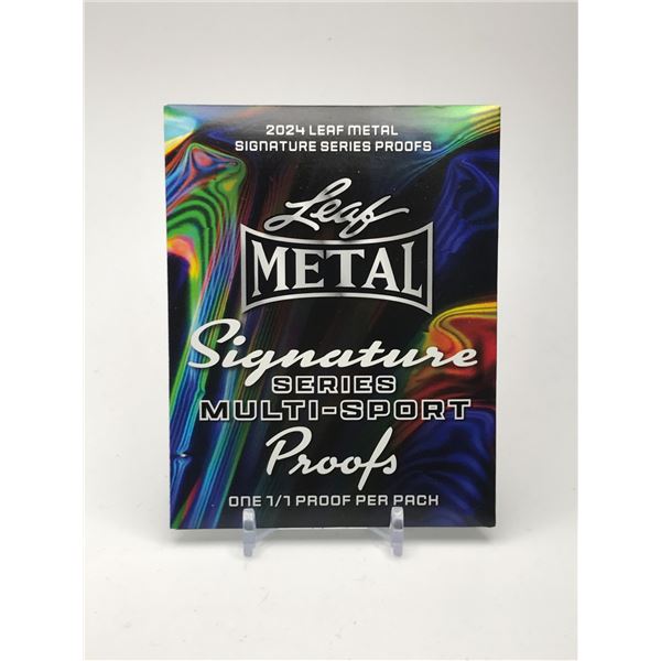 2024 LEAF METAL SERIES MULTI-SPORT PROOFS - ONE 1/1 PROOF PER PACK