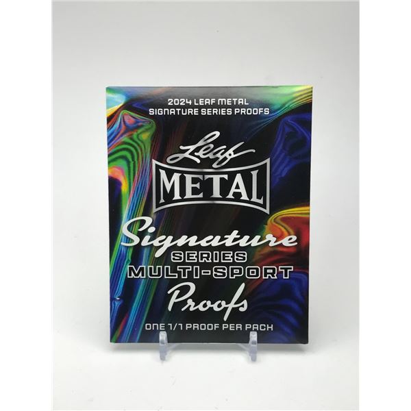 2024 LEAF METAL SERIES MULTI-SPORT PROOFS - ONE 1/1 PROOF PER PACK