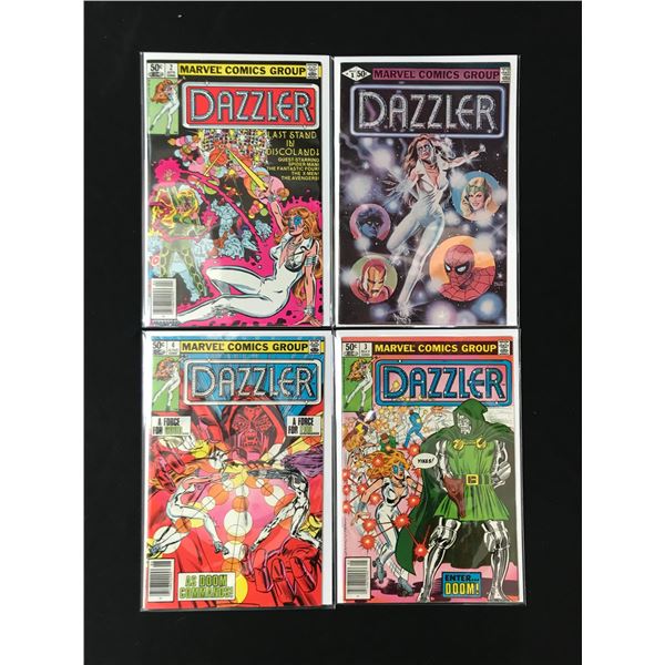 LOT OF 4 DAZZLER COMICS (MARVEL COMICS)