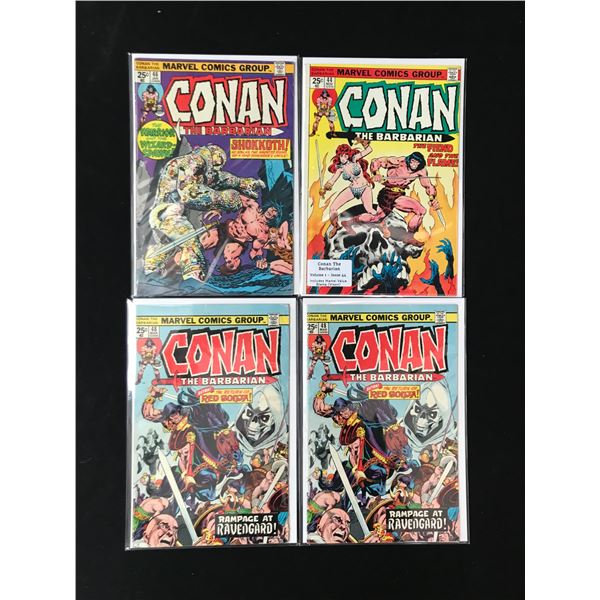 LOT OF 4 CONAN COMICS (MARVEL COMICS)