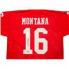 Image 2 : JOE MONTANA SIGNED RED SAN FRANCISCO 49ERS JERSEY (BECKETT COA)