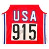 Image 2 : CARL LEWIS SIGNED USA JERSEY BECKETT COA