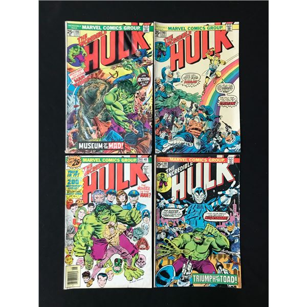 LOT OF 4 THE INCREDIBLE HULK COMICS (MARVEL COMICS)
