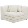 Image 2 : Moe's Home Collection -  NEW 3pc Lowtide Modular - Warm White - includes 2 Corner Chairs $1699 each