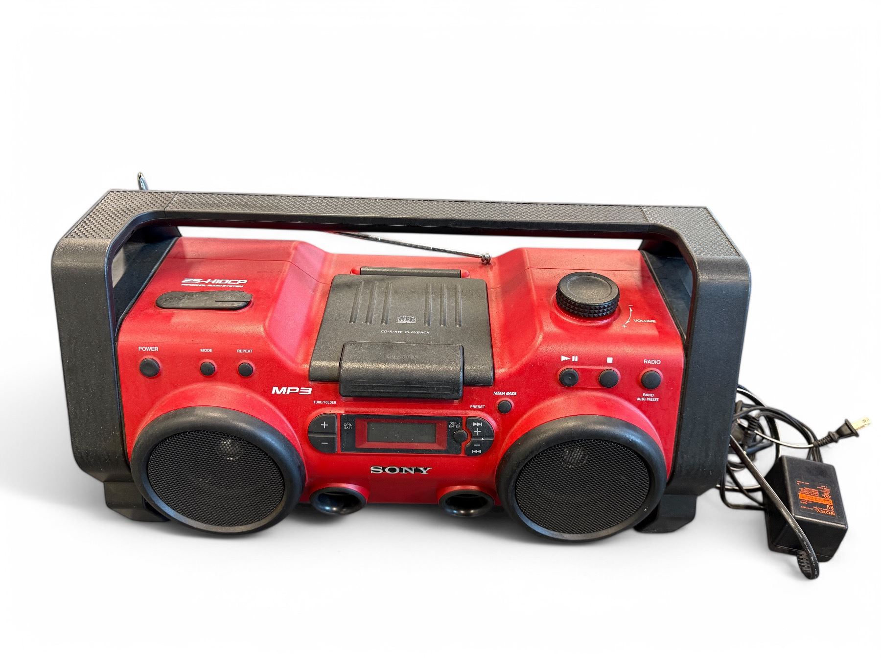 Sony ZS-H10CP Radio Boombox (AM/FM/CD Portable, Heavy Duty, Water ...