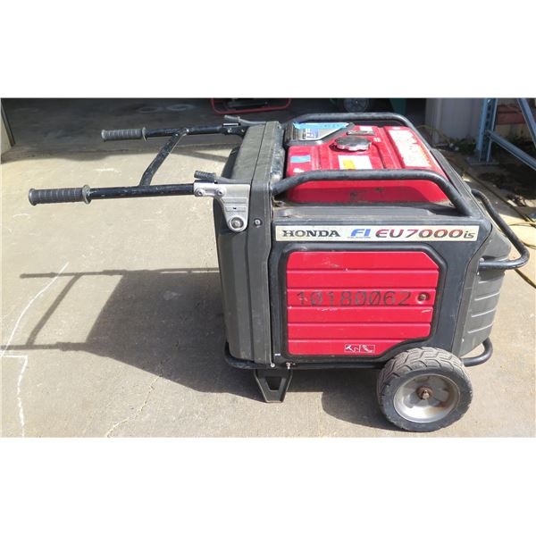 (10180062) 2019 Honda EU7000IS Generator, 7000W (Starts & Runs - See Video)