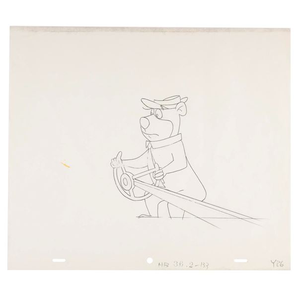 A Yogi Bear Production Drawing.