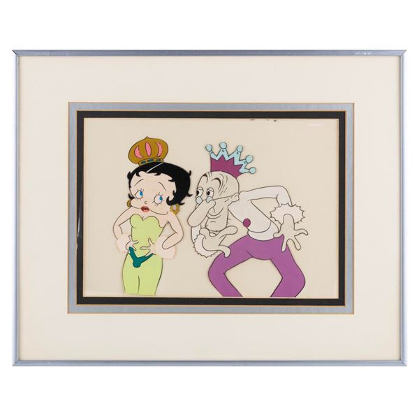 A Betty Boop Color Remake Production Cel.