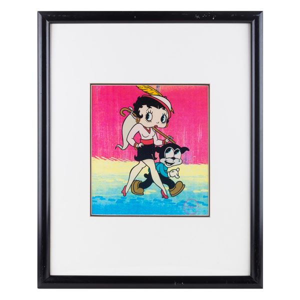 Betty Boop and Bimbo Limited Edition Cel.