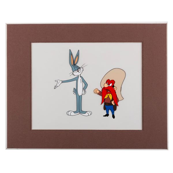 A Bugs Bunny and Yosemite Sam Production Cel.