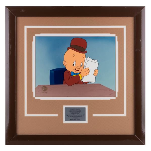An Elmer Fudd "Newsroom" Production Cel.