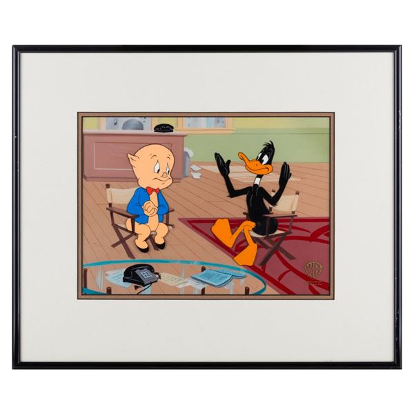 A Daffy Duck and Porky Pig Production Cel.