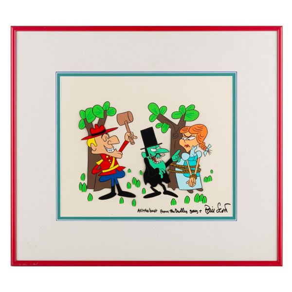 A Signed Dudley Do-Right Scene Cel.