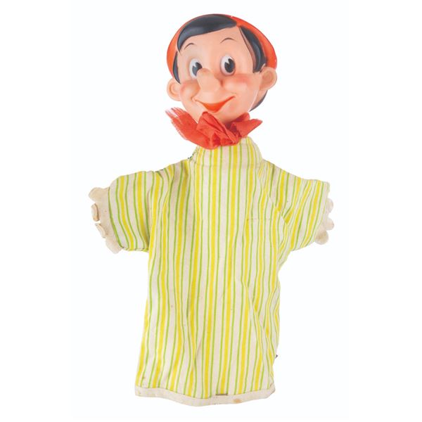 A 1960s Pinocchio Hand Puppet by Gund.