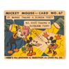 Image 1 : A Gum Inc. Mickey Mouse Card No. 67.